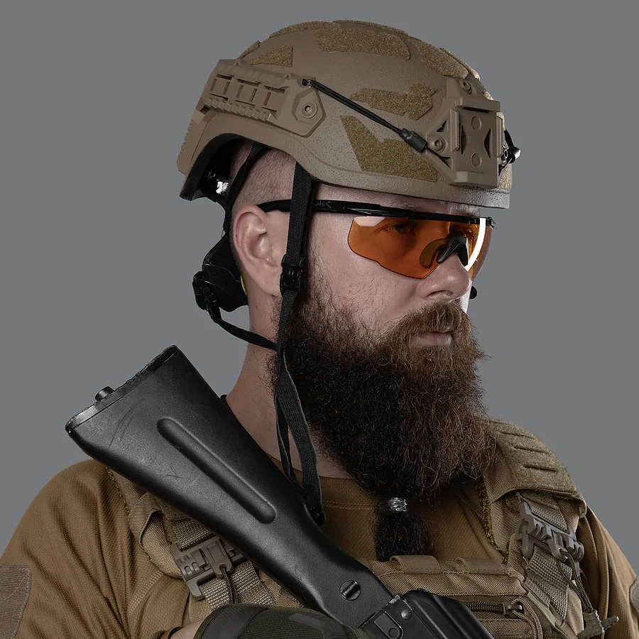 Баллистический шлем ARCH High Cut Combatant Койот &mdash; Кевларовый (1 класс защиты)
