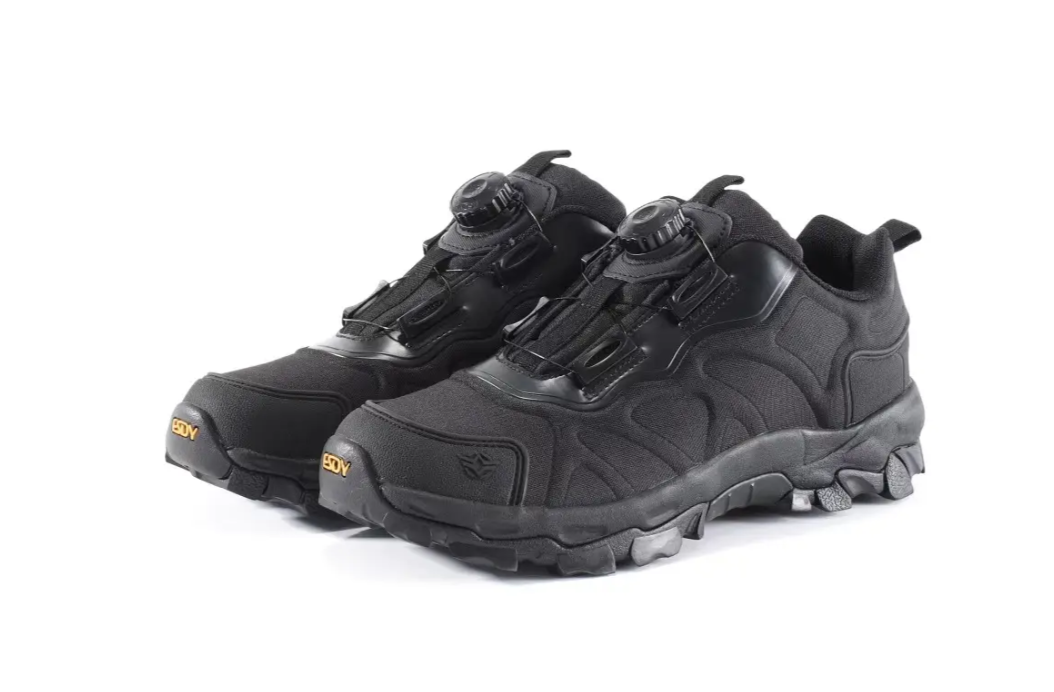 Тактичні кросівки ESDY Trek Low з автошнурівкою (Чорний)