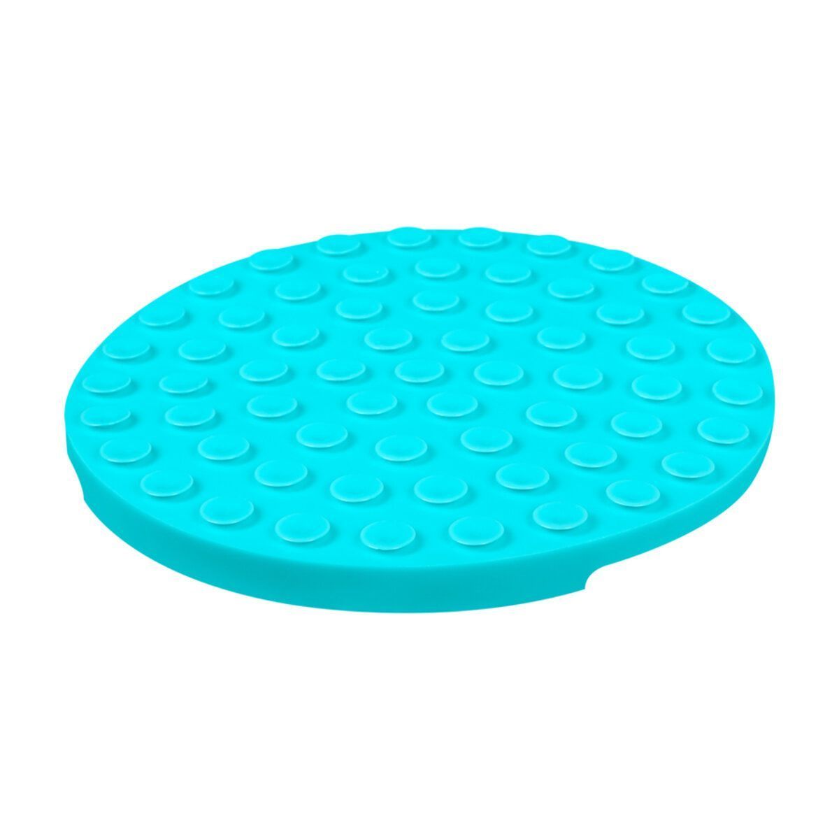 Коврик для лизания и медленного кормления WAUDOG Silicone, 211х211х30 мм, голубой