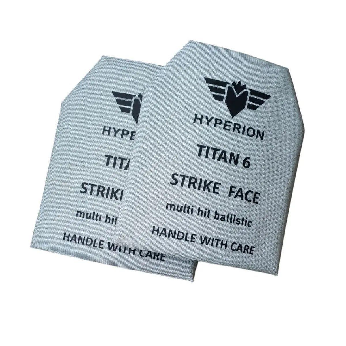 Титано-керамические бронеплиты Hyperion TITAN-6 (6 класс защиты, 25х30 см, комплект 2 шт.)