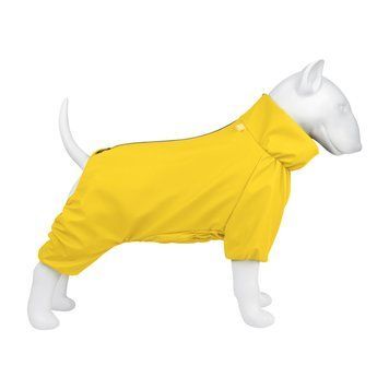Дождевик для собак WAUDOG Clothes, водонепроницаемый, L50, В 70-74 см, С 47-50 см, желтый