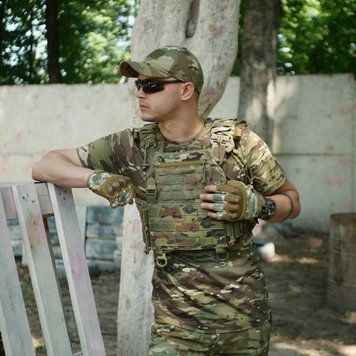Плитоноска Kiborg GU gen.2 Multicam &mdash; Тактичний жилет із системою швидкого скидання та підсумками
