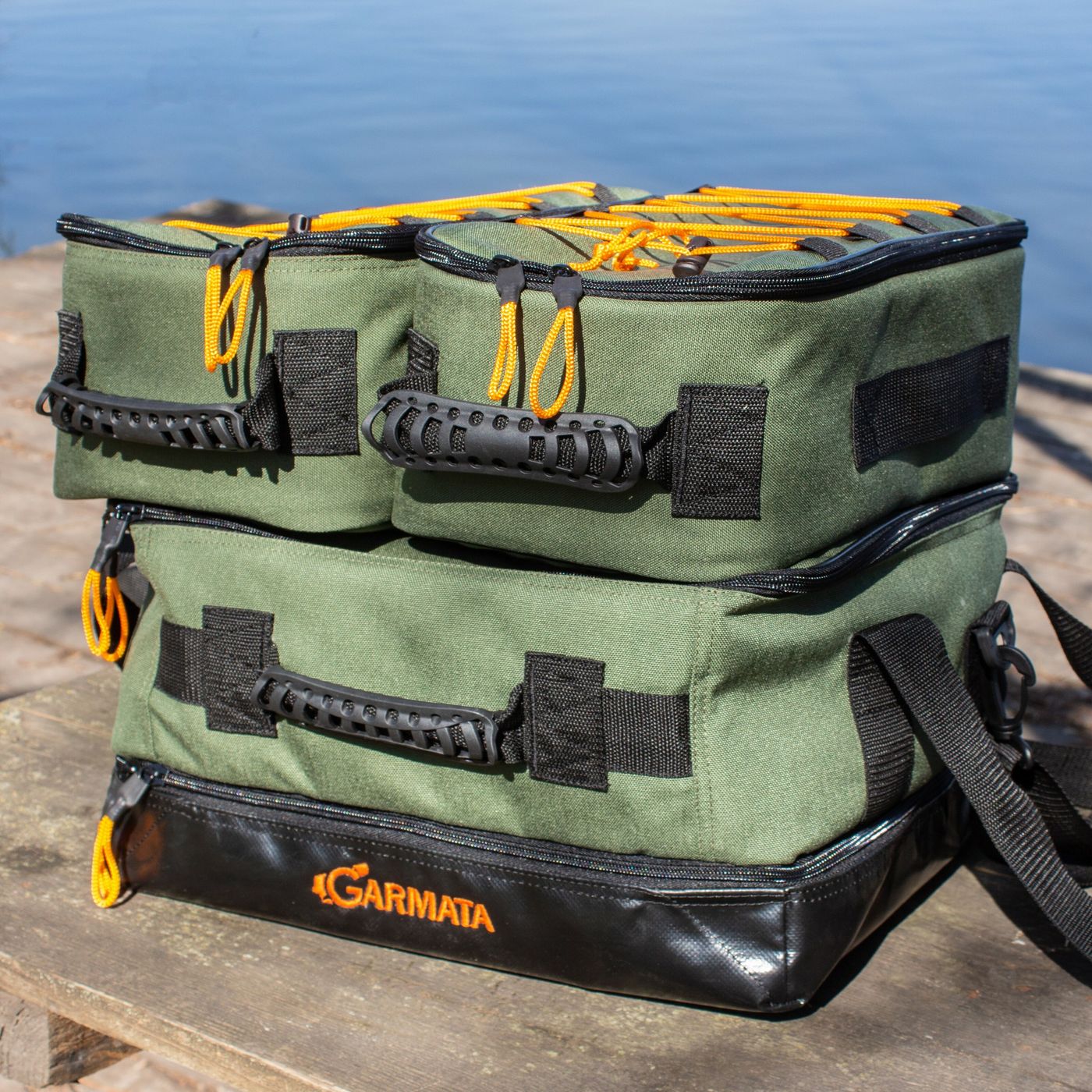 Рыболовная конструктор сумка GARMATA Profish 3в1 с коробками. Для фидерной и классической карповой рыбалки