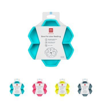 Миска для медленного кормления WAUDOG Silicone, 450 мл, голубой