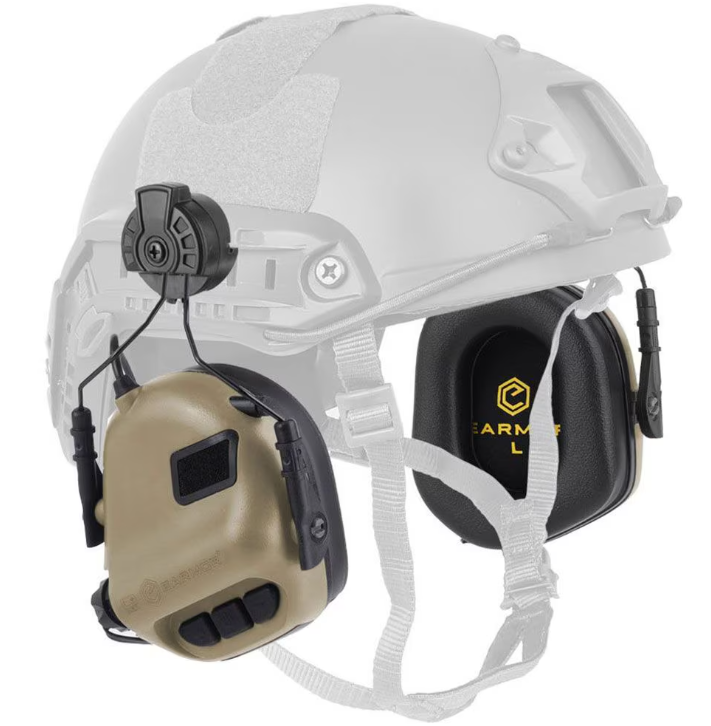 EARMOR M31H наушники активные тактические ( Helmet version ) Койот.
