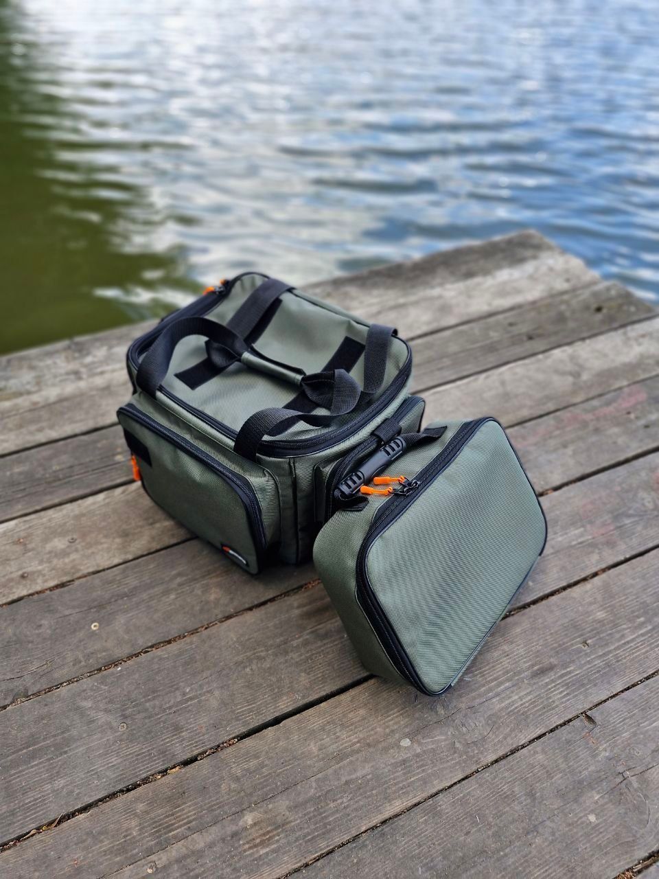 Сумка рибальська Garmata Compact 55л (зі знімною сумкою для котушок) &mdash; універсальна сумка для риболовлі на 7 кишень