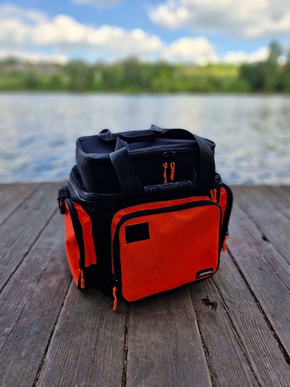 Сумка рибальська Garmata Compact 55л (зі знімною сумкою для котушок) &mdash; універсальна сумка для риболовлі на 7 кишень