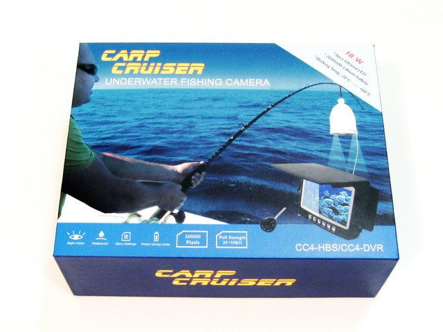 Carp Cruiser СC4-HBS-LC-HD подводная камера для зимней рыбалки 4.3" IPS 800x480 монитор, подсветка 8 ИК диодов