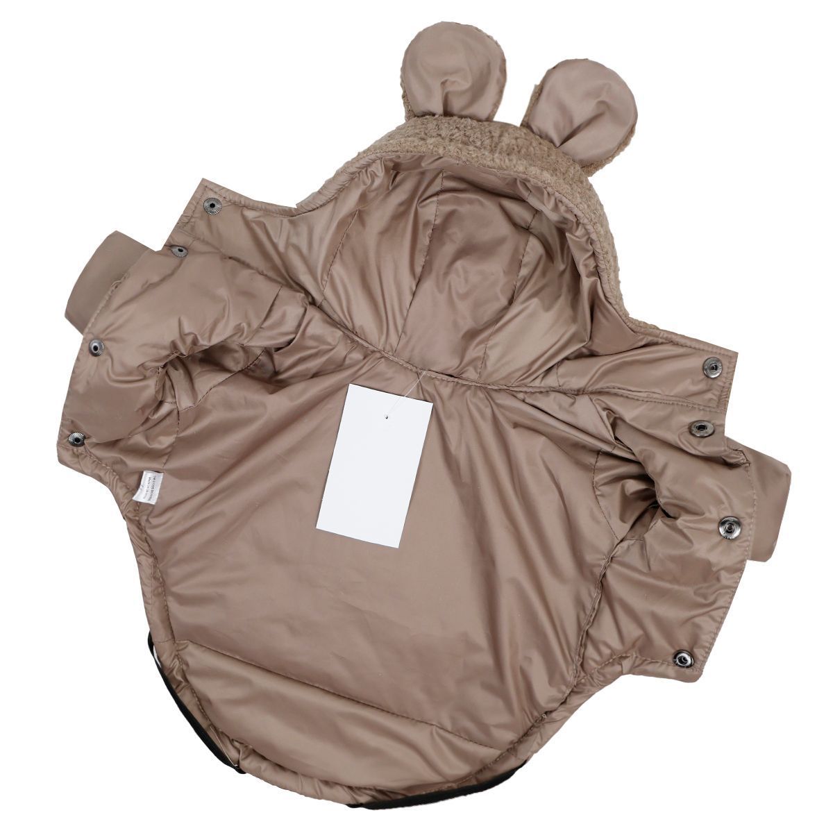 Куртка для собак Dogs Bomba Teddy бежевая K-96, р. 2, ОШ 16-26 см, ОГ 26-32 см, ДС 25-28 см