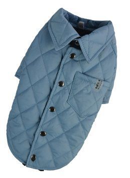 Куртка-сорочка для собак Dogs Bomba блакитна K-85, р. 5, ОШ 30-40 см, ОГ 50-58 см, ДС 35-37 см