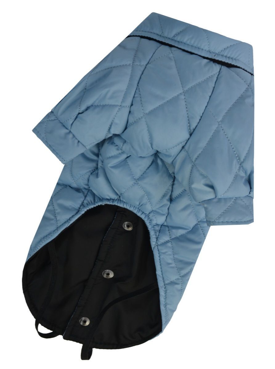Куртка-сорочка для собак Dogs Bomba блакитна K-85, р. 5, ОШ 30-40 см, ОГ 50-58 см, ДС 35-37 см