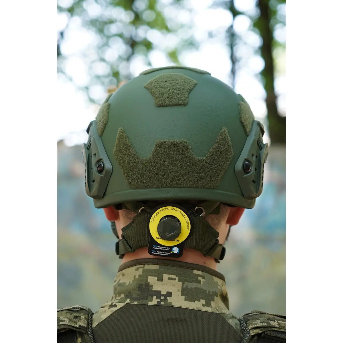 Балістичний шолом FAST PE GEN III AGGRESSIVE Olive (NIJ IIIA), L