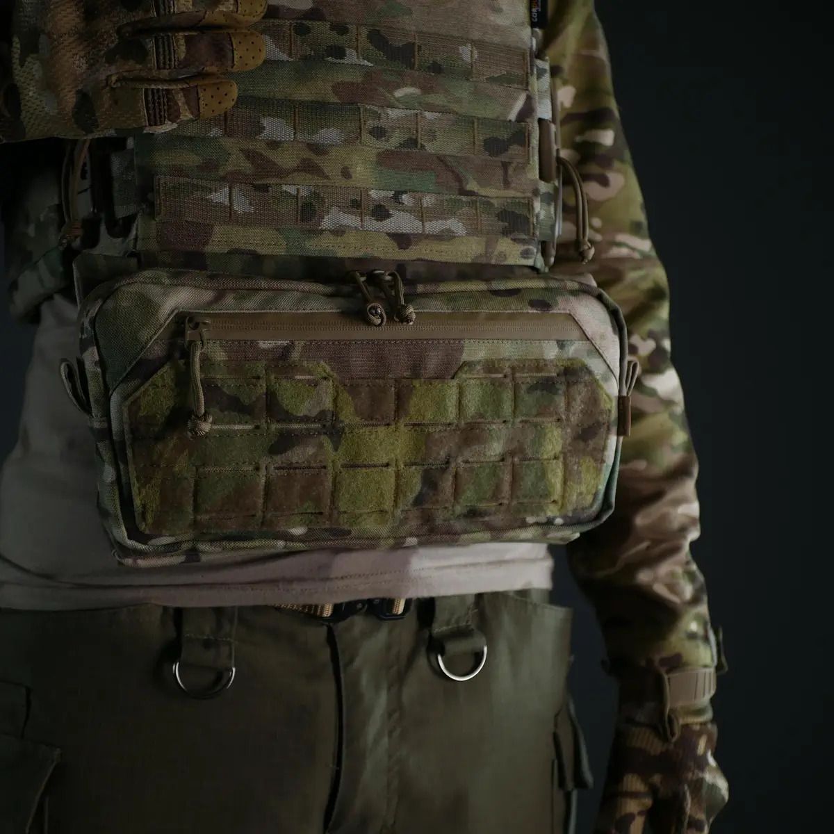 Підсумок для захисту живота Militex Cordura Мультикам M з балістичним пакетом (1 клас захисту)