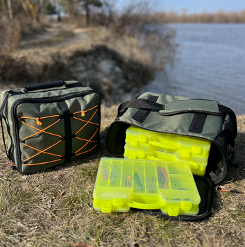 Рыболовная сумка конструктор GARMATA Total Fish с коробками.