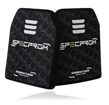 Поліетиленова бронеплита SPECPROM 3-го класу. Вага 1,7кг. Розмір 26 на 33 см. Комплект 2шт.