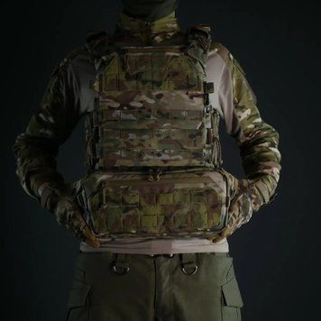 Підсумок для захисту живота Militex Cordura Мультикам M з балістичним пакетом (1 клас захисту)