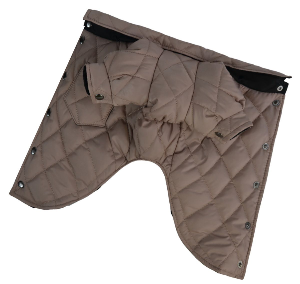 Куртка-сорочка для собак Dogs Bomba мокко K-86, р. 8, ОШ 28-38 см, ОГ 40-48 см, ДС 42-45 см