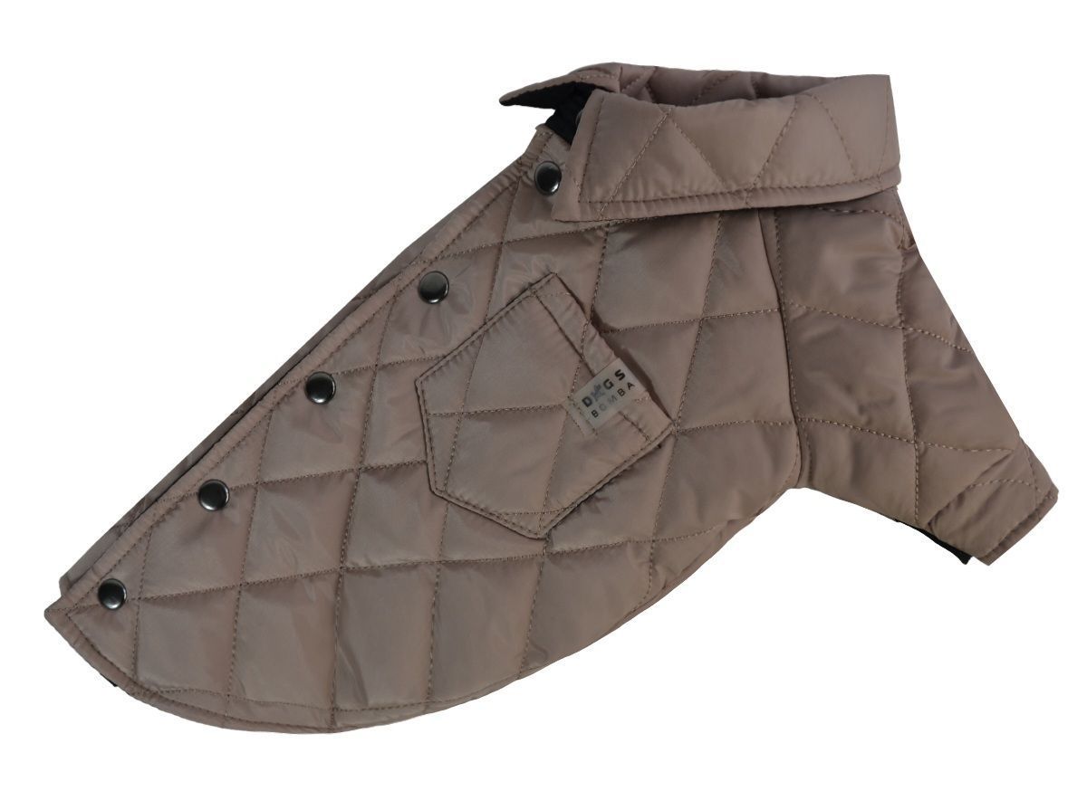 Куртка-сорочка для собак Dogs Bomba мокко K-86, р. 8, ОШ 28-38 см, ОГ 40-48 см, ДС 42-45 см