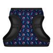 Шлея для собак м'яка WAUDOG Clothes з QR паспортом, малюнок "Бетмен червоно-блакитний", XS1, В 24-27 см, С 18-20 см