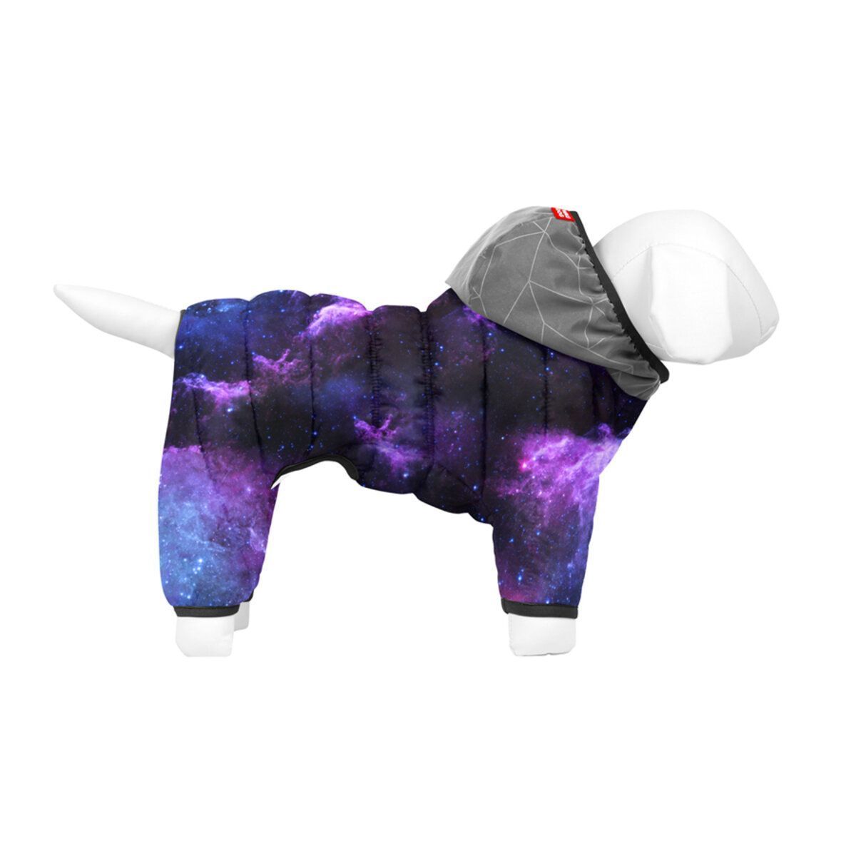 Комбинезон для собак WAUDOG Clothes рисунок "NASA21", XS22, В 29-31 см, С 19-21 см
