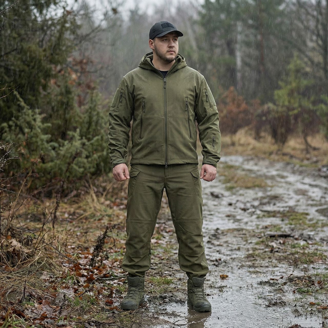 Куртка тактична ESDY Softshell. Олива