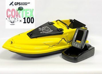 Прикормочний кораблик Фурія Фюжн з GPS (Maxi Cortex) та Ехолотом Toslon TF520