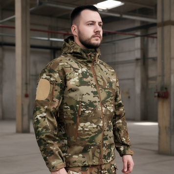 Куртка тактическая ESDY Softshell. CP мультикам