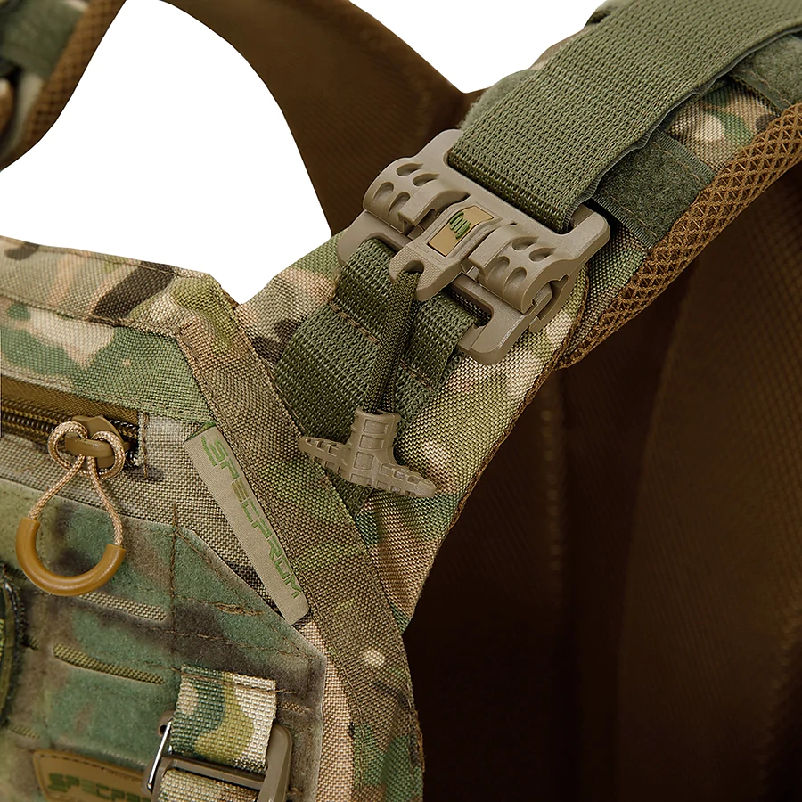 Плитоноска Warmor Gen.3 PRO з системою швидкого скидання та 3 підсумками під АК (Мультикам)