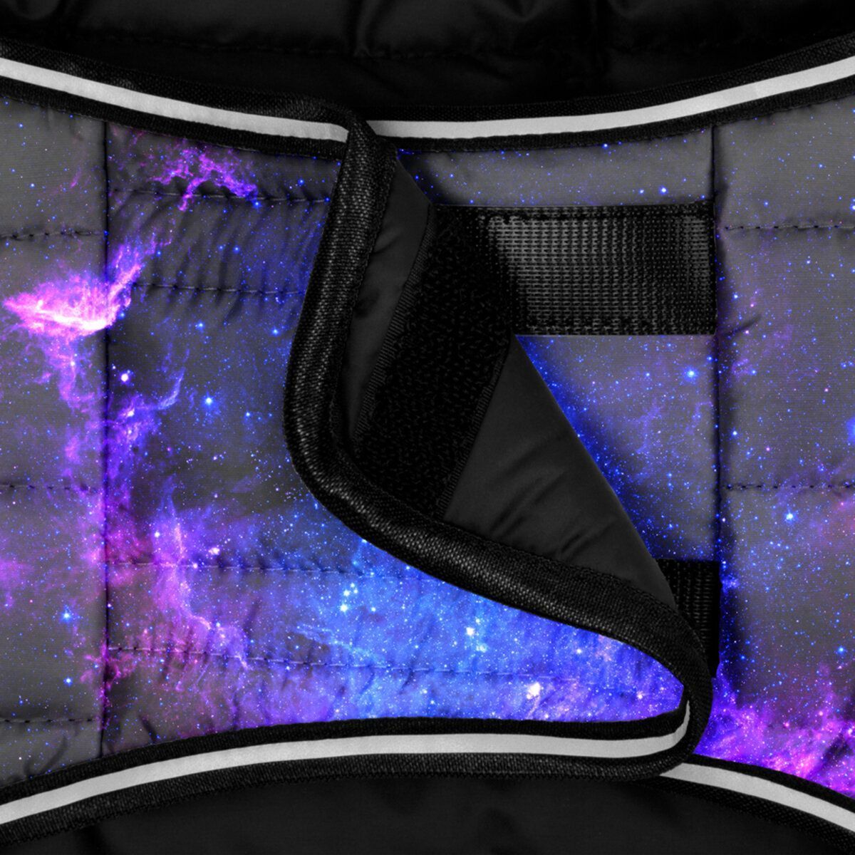 Курточка-накидка для собак WAUDOG Clothes, рисунок "NASA21", XS, А 26 см, B 33-41 см, С 18-26 см