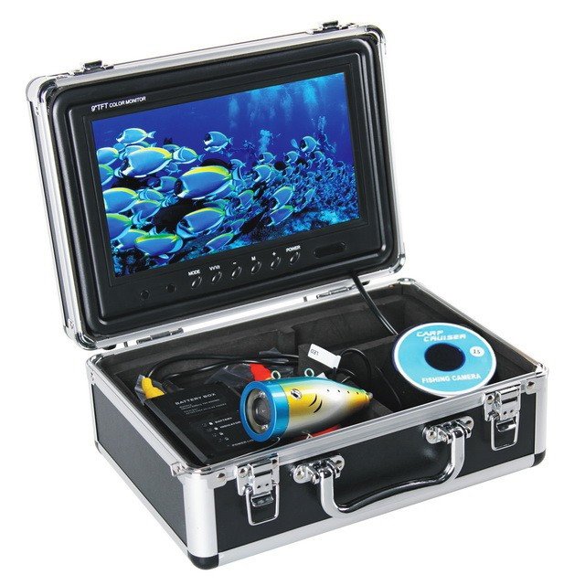 CARP CRUISER СC9-iR15-LUX подводная камера для рыбалки с цветным 9" монитором, подсветка 12 светодиодов ИК
