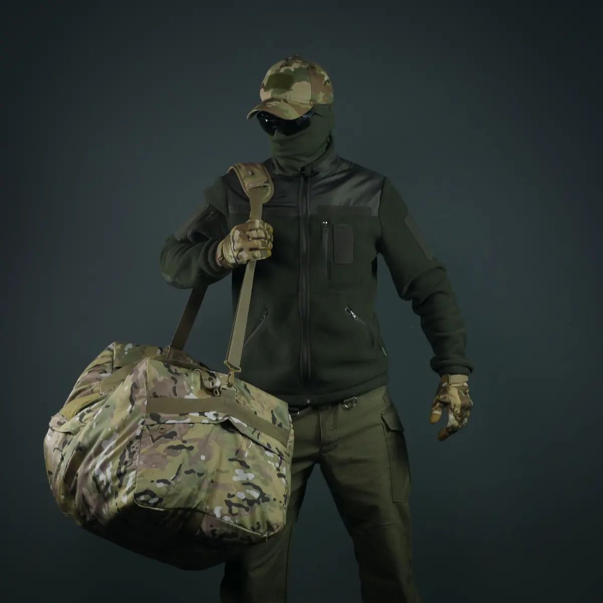 Сумка тактична KIBORG Military Bag 130L Multicam &mdash; оксфорд 900D, до 60 кг