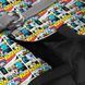 Шлея для собак м'яка WAUDOG Clothes з QR паспортом, малюнок "Бетмен комікс", XS1, В 24-27 см, С 18-20 см