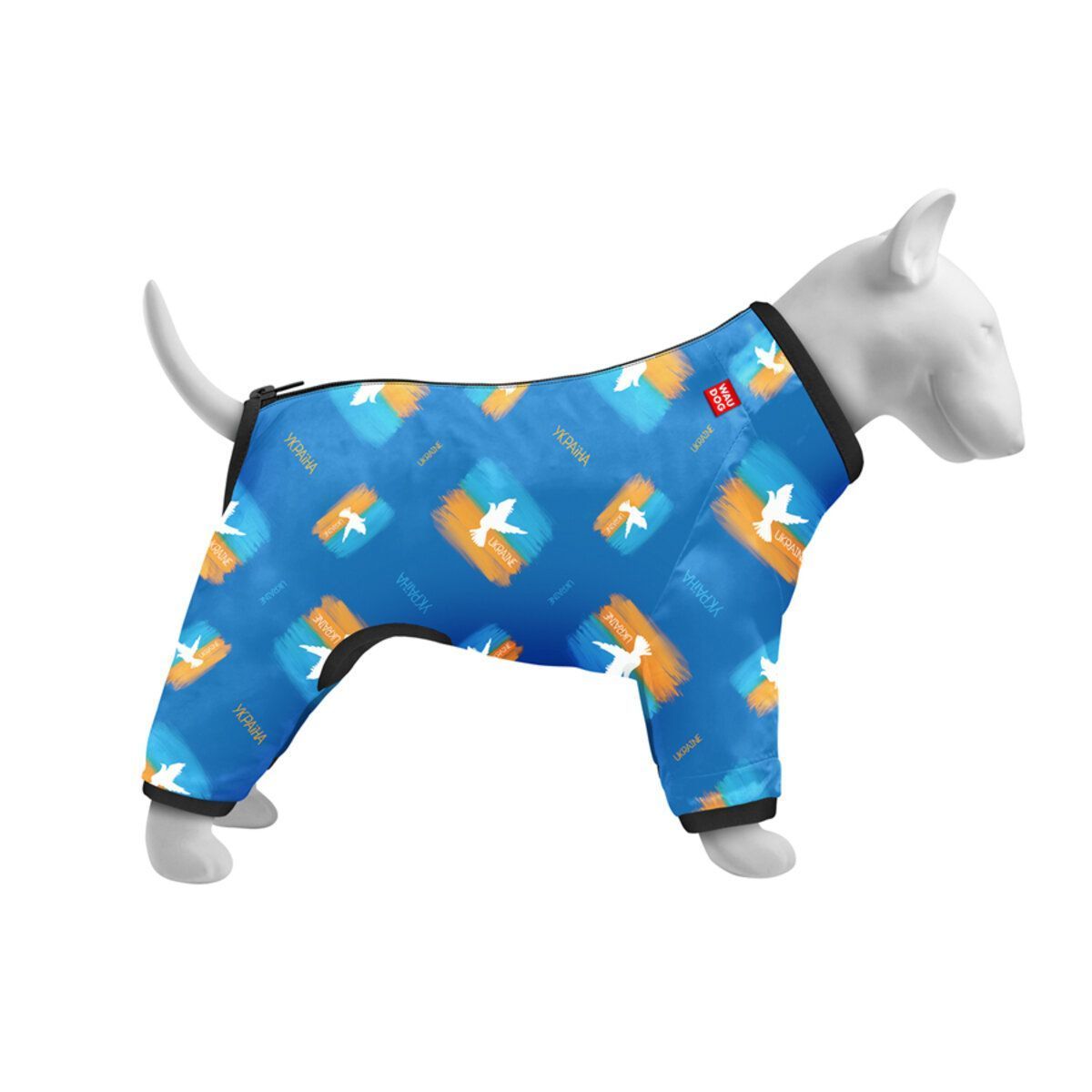 Вітровка для собак WAUDOG Clothes, малюнок "Прапор", S35, В 47-51 см, С 35-39 см