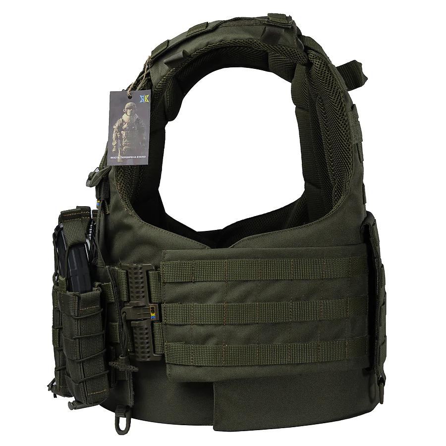 Плитоноска Warmor Gen.4 з 4 підсумками під АК (Олива)