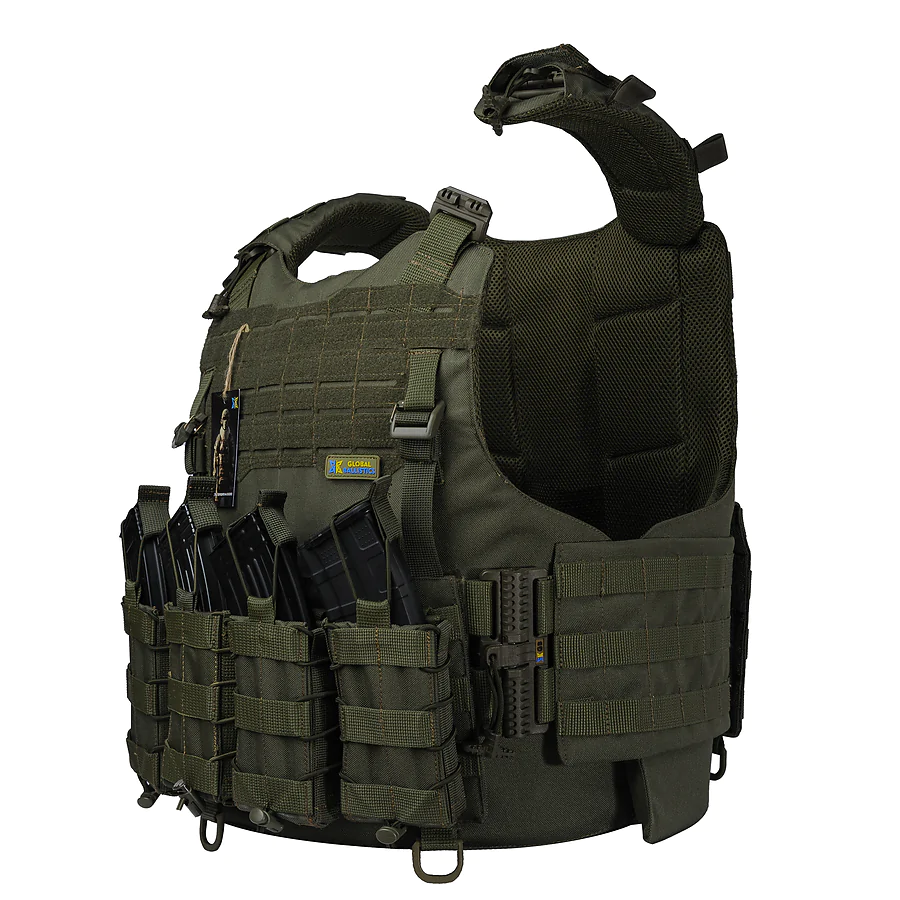 Плитоноска Warmor Gen.4 з 4 підсумками під АК (Олива)