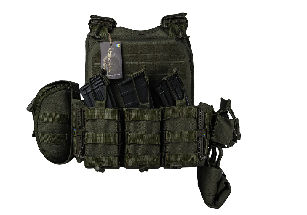 Плитоноска Ares gen.2 с подсумками. Олива