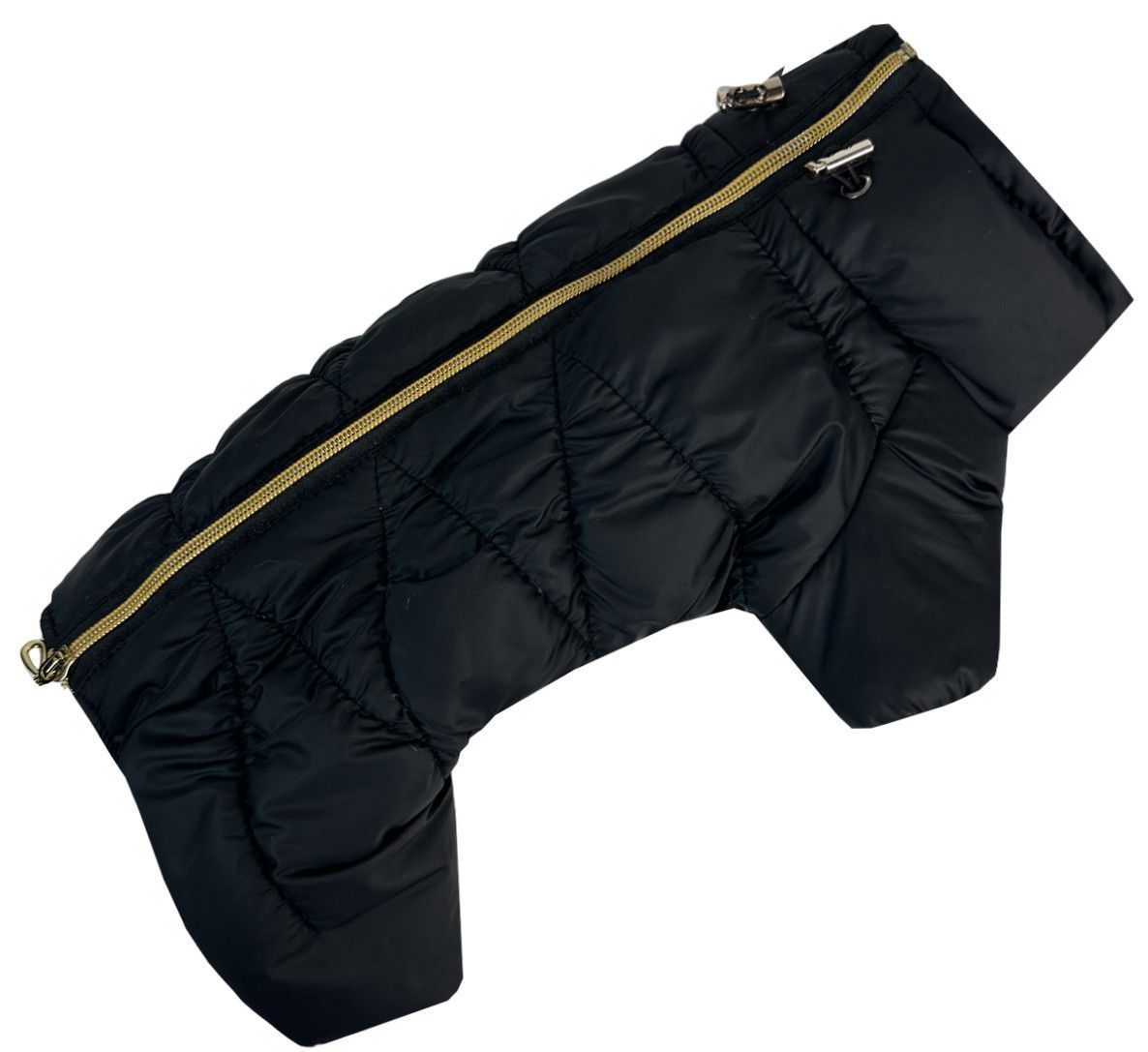 Зимовий комбінезон для собак Dogs Bomba Comfort NEW чорний R-68, р. 2, ОШ 18-28 см, ОГ 28-34 см, ДС 26-28 см