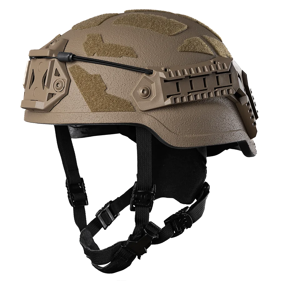 Кевларовий балістичний шолом ARCH Middle Cut ТМ Combatant, клас захисту 1 (ДСТУ), Койот &mdash; під активні навушники