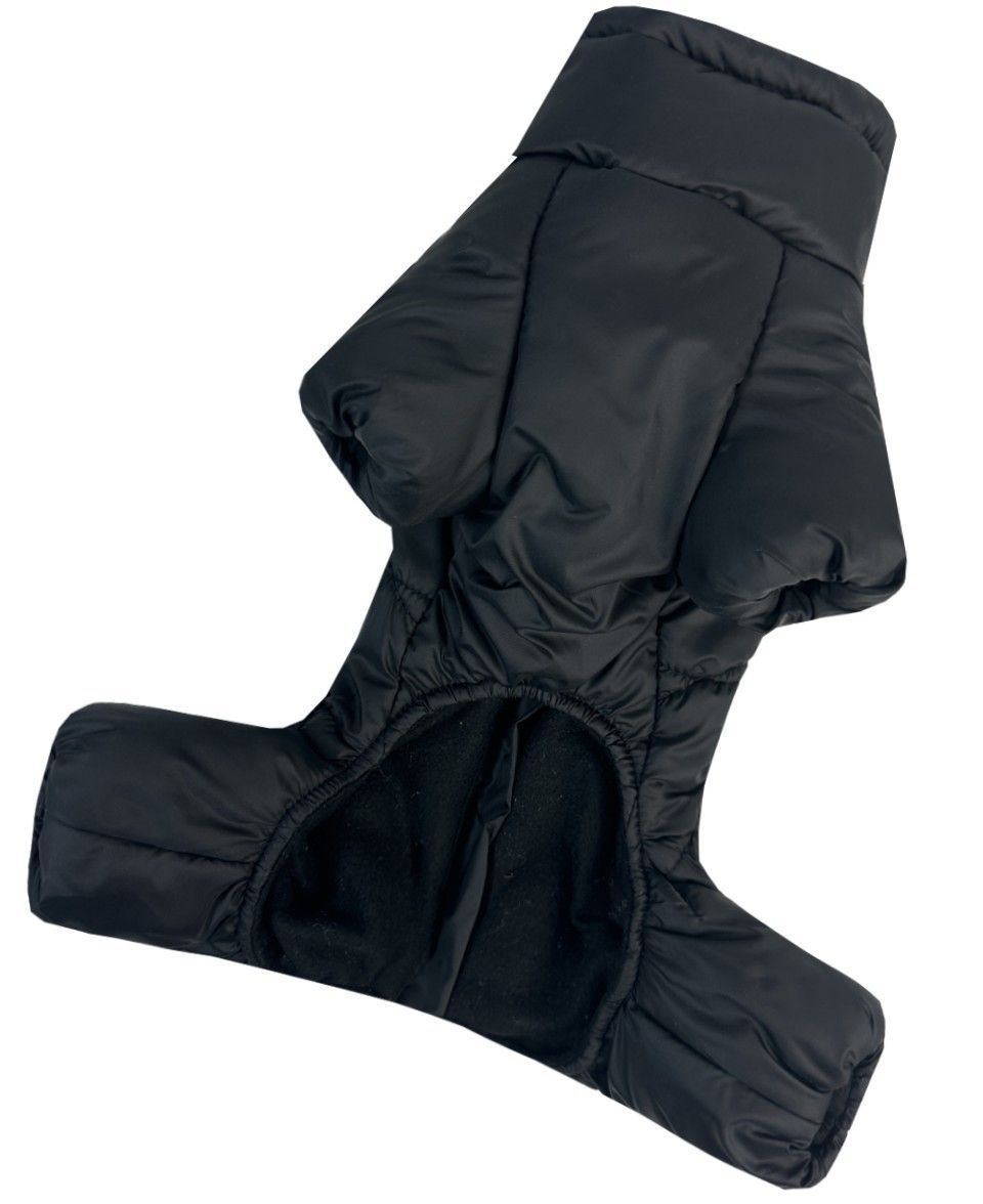 Зимовий комбінезон для собак Dogs Bomba Comfort NEW чорний R-68, р. 2, ОШ 18-28 см, ОГ 28-34 см, ДС 26-28 см