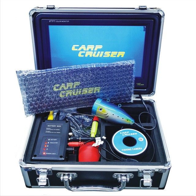 CARP CRUISER СC9-iR30-LUX підводна камера для риболовлі з кольоровим 9" монітором, підсвічування 12 світлодіодів ІЧ