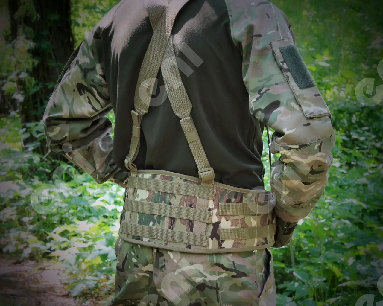 Тактичний розвантажувальний пояс ENI Комплект-Універсал: РПС Cordura + 6 підсумків