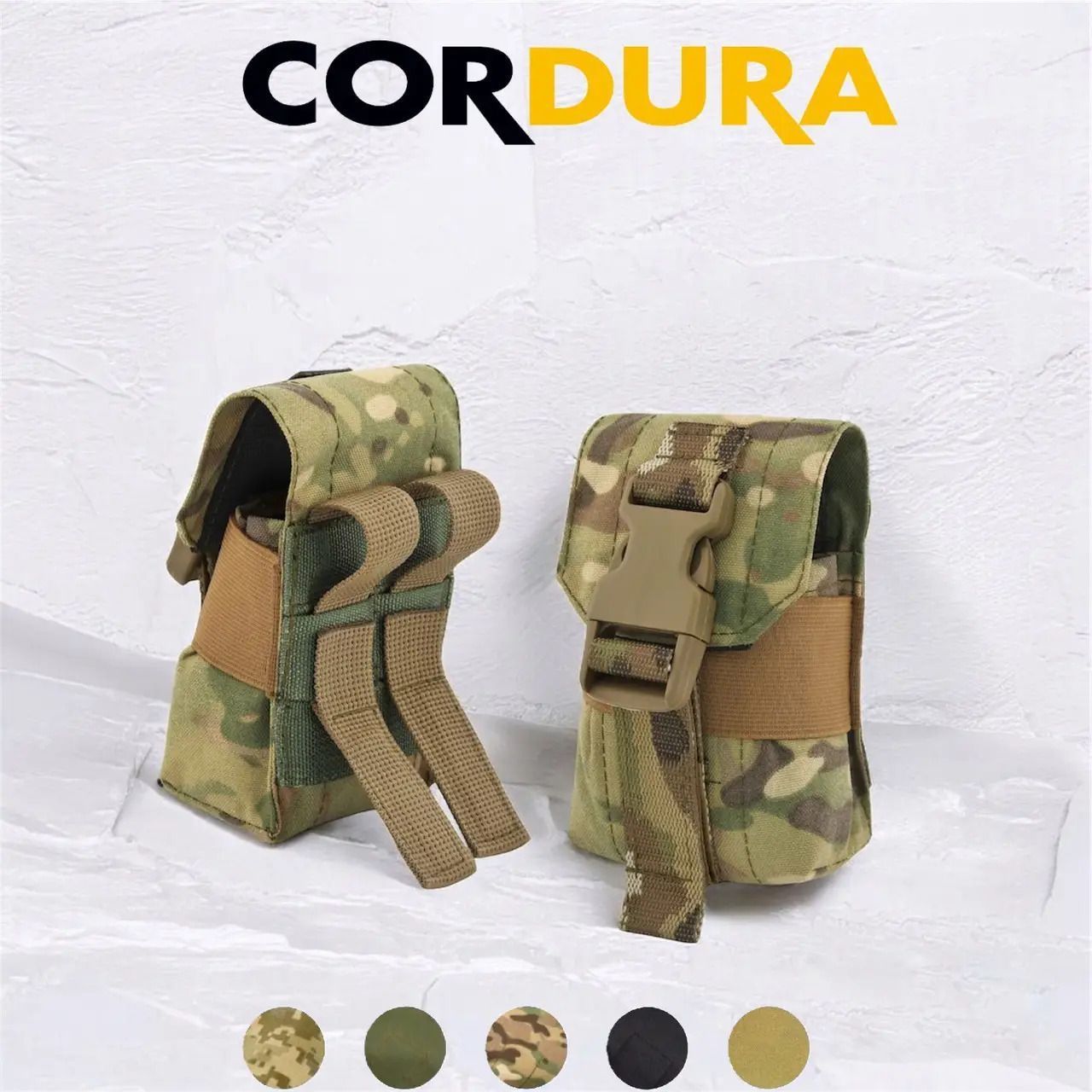 Тактичний розвантажувальний пояс ENI Комплект-Універсал: РПС Cordura + 6 підсумків