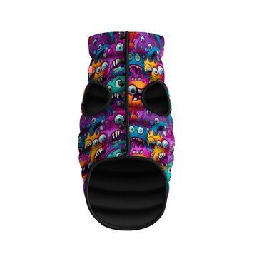 Курточка для собак WAUDOG Clothes рисунок "Зубастые монстры", XS22, В 33-36 см, С 19-22 см