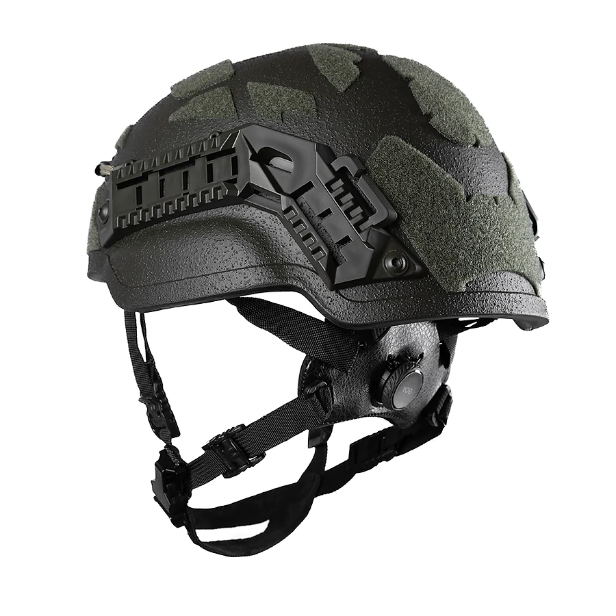 Кевларовий балістичний шолом ARCH Middle Cut ТМ Combatant, клас захисту 1 (ДСТУ), Олива &mdash; під активні навушники