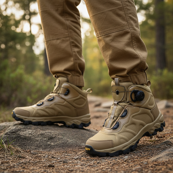 Кросівки високі ESDY "TREK HIGH" з автошнурівкою (Койот)
