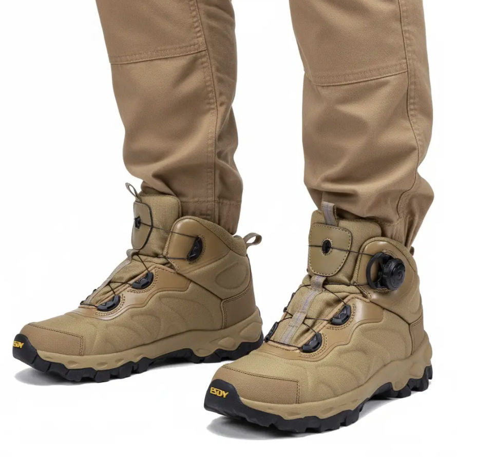 Кросівки високі ESDY "TREK HIGH" з автошнурівкою (Койот)