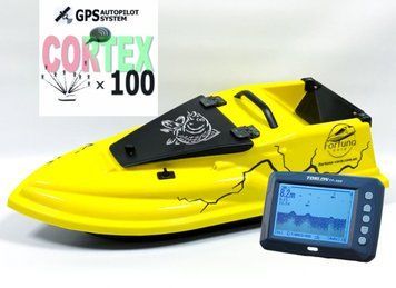 GPS Cortex 6+1 Ехолот Toslon TF300 Прикормочний кораблик Фурія Шторм