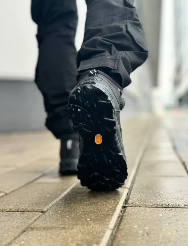 Тактичні кросівки ESDY Trek High з автошнурівкою (Чорний)