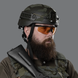 Кевларовий балістичний шолом ARCH Middle Cut ТМ Combatant, клас захисту 1 (ДСТУ), Олива &mdash; під активні навушники
