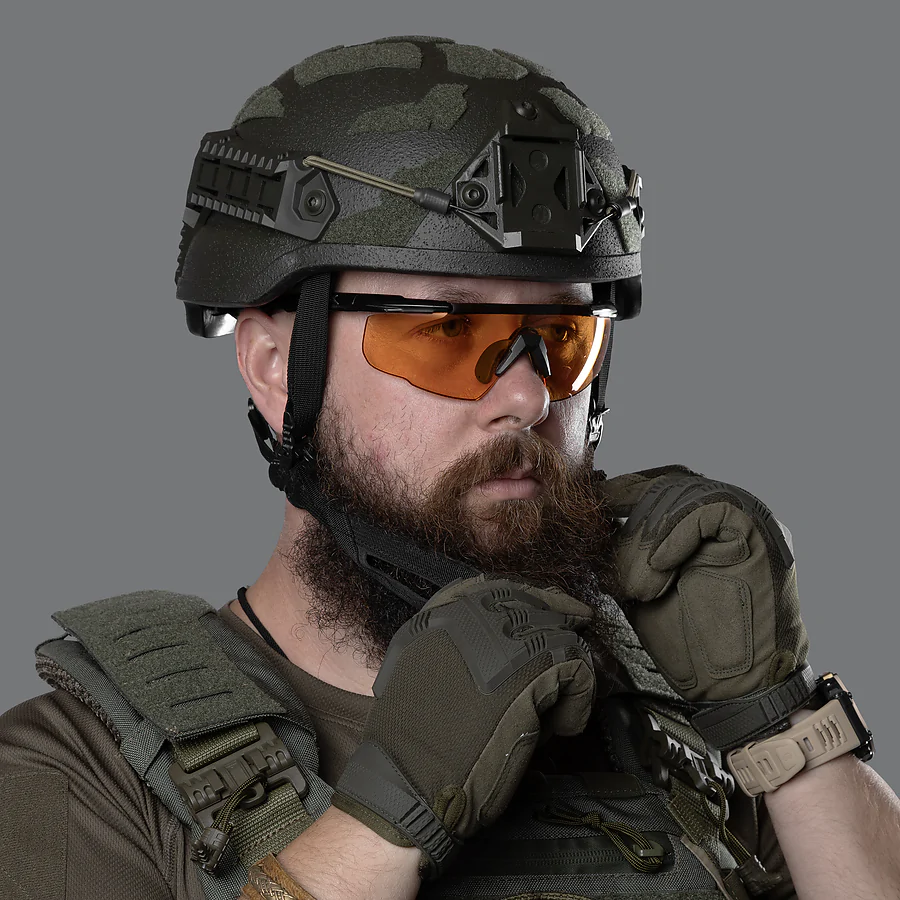 Кевларовый баллистический шлем ARCH Middle Cut ТМ Combatant, класс защиты 1 (ДСТУ), Олива &mdash; под активные наушники